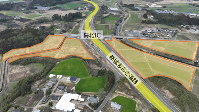 梅北インター工業団地鳥観図